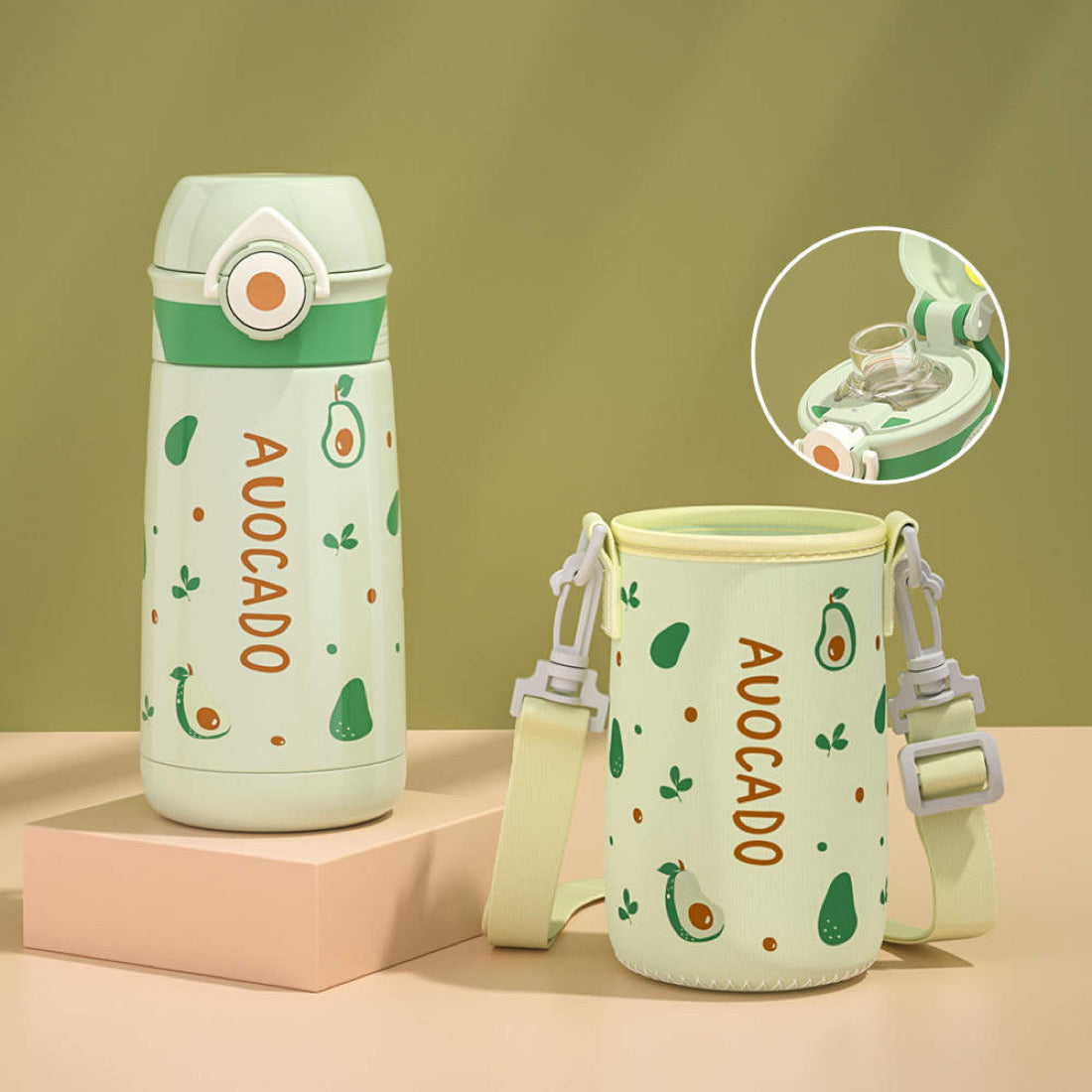 Kindertrinkflasche - Avocado Kuss