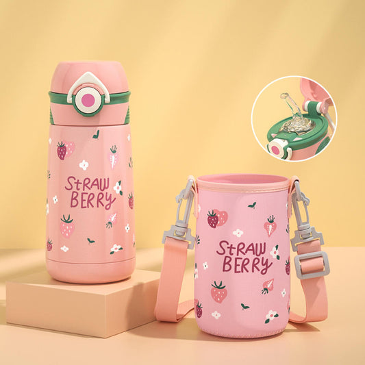 Kindertrinkflasche - Erdbeertraum