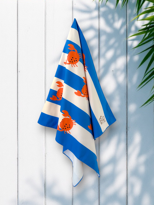 Kinder Strandtuch - Funny Crabs