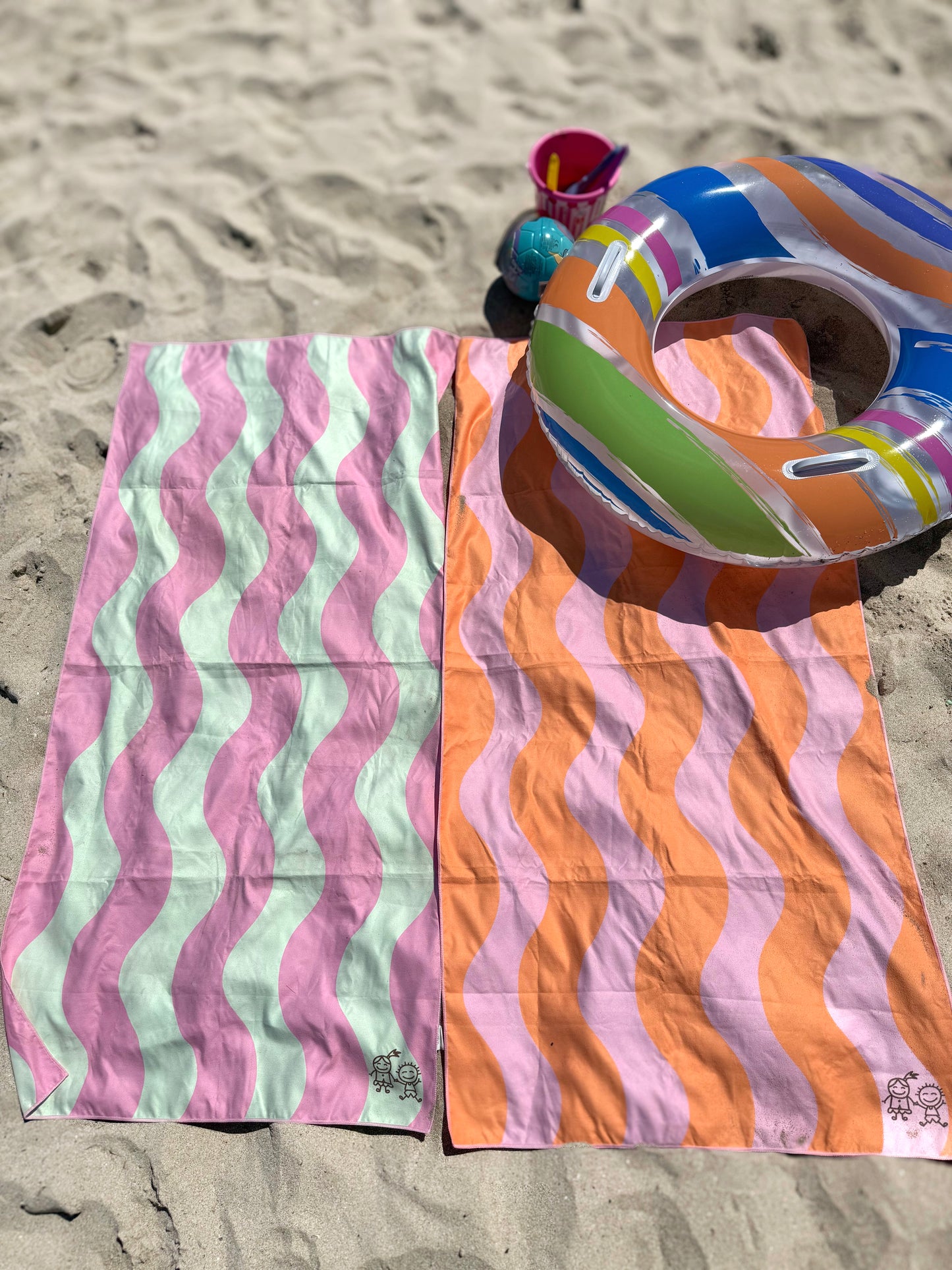Kinder Strandtuch - Melon Waves